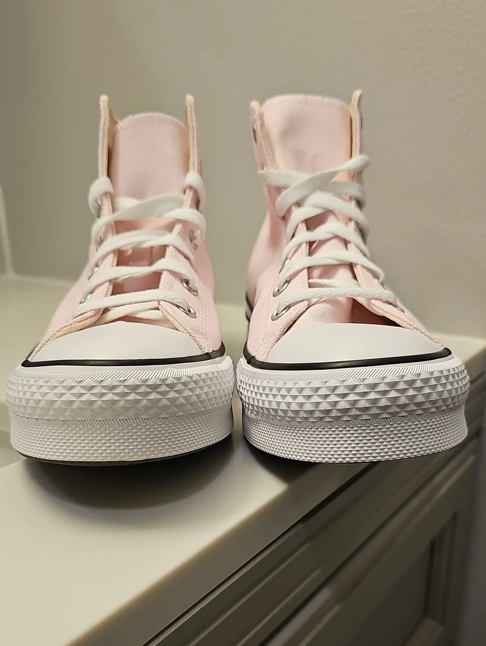 Converse Chuck Taylor All Star EVA Lift High Top GS 'Sugar Berry/White'. NIB.